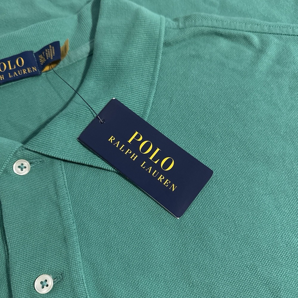 NEW Polo Ralph Lauren Men's Size 3XLT Green Mesh Short Sleeve Polo Shirt TALL